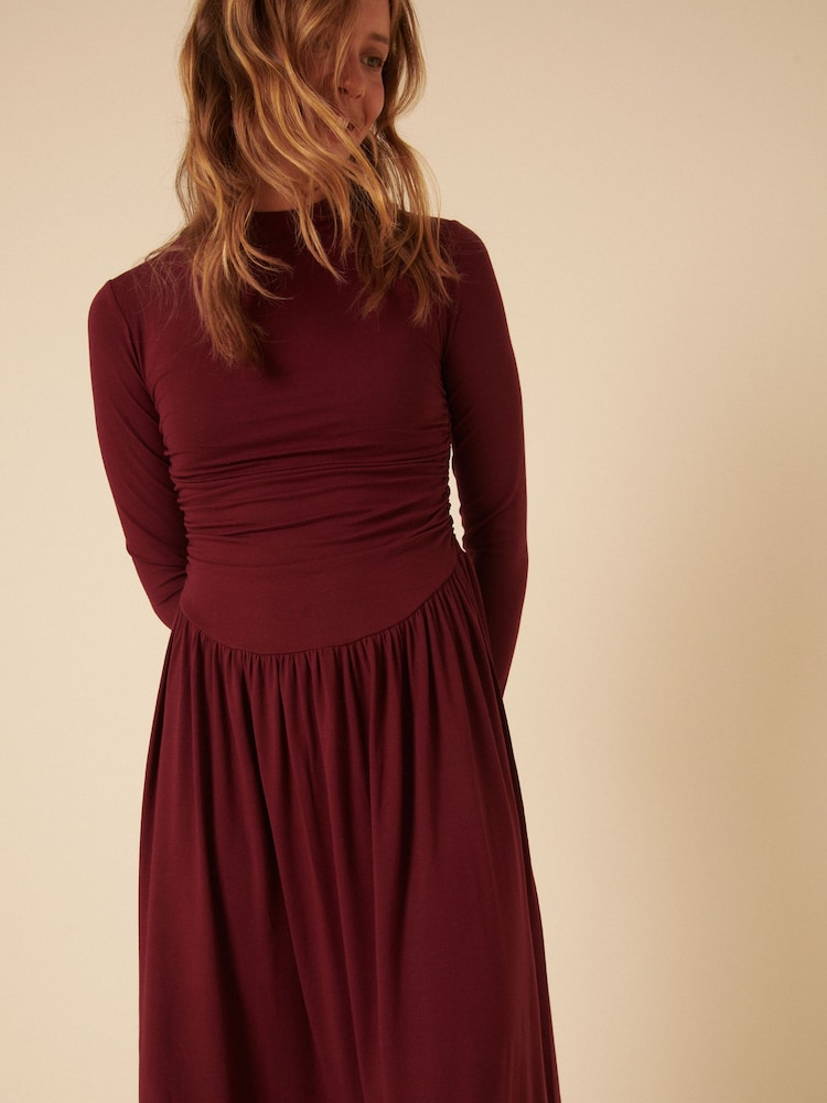 Nobodys Child Blue Aubrey Midaxi Dress - Image 5 of 5
