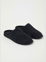 Loungeable Black Faux Suede Mens Slippers - Image 5 of 5