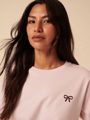 Nobodys Child Pink Wide Long Sleeve Embroidered T-Shirt - Image 5 of 5
