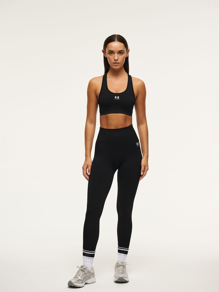P.E Nation Black Restore Seamless Sports Bra - Image 1 of 4