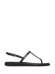Crocs Black Miami Studded Thong Flip Sandals - Image 1 of 1