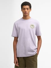 Barbour® Light Purple Westbury Relaxed Fit Graphic T-Shirt - Image 1 of 6