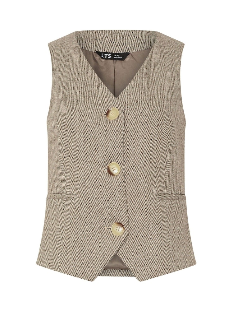 Long Tall Sally Brown Herringbone Waistcoat - Image 6 of 6 Long Tall Sally Brown Herringbone Waistcoat - Image 6 of 6