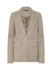 Long Tall Sally Brown Herringbone Blazer - Image 6 of 6