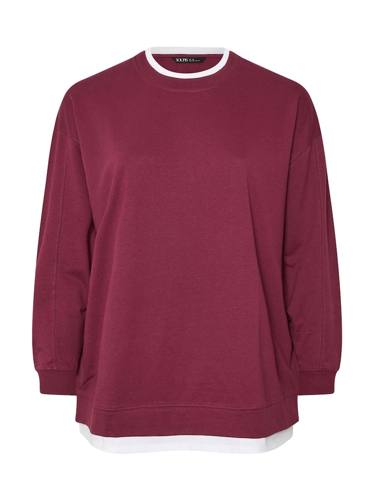 Yours Curve Red 2 In 1 Jumper - Image 5 of 5 Yours Curve Red 2 In 1 Jumper - Image 5 of 5