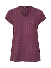 Yours Curve Pink Bubble Texture Grown On T-Shirt - Image 5 of 5