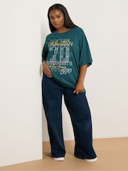 Camiseta Relaxed Curve Placement da Yours - Imagem 3 de 5