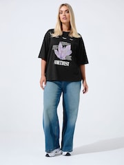 Yours Curve Limited Crystal T-Shirt - Imagem 2 de 5
