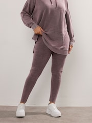 Yours Curve Red Acid Wash Leggings - Image 1 of 5