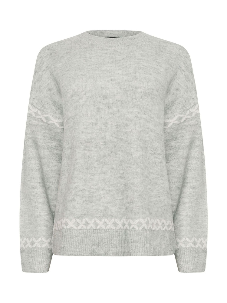 M&Co Grey Blanket Stitch Jumper - Image 5 of 5