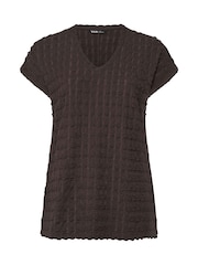 Castanho - Camiseta Yours Curve Bubble Texture Grown On - Imagem 5 de 6