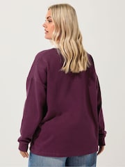 Yours Curve Red Stockholm Rugby Top - Image 2 of 5