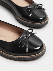 Yours Curve Black Wide Fit Ballet Patent Shoes - Image 5 of 5