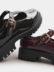 Yours Curve Red Extra Wide Fit Extra Wide Fit T-Bar Patent Mary Jane Shoes - Image 4 of 5
