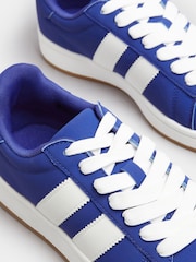 Azul - Yours Curve Wide Fit Padded Skate Trainers - Imagen 2 de 4