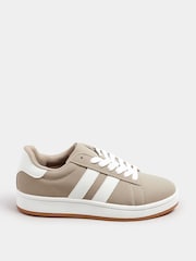 Marrón - Yours Curve Wide Fit Padded Skate Trainers - Imagen 3 de 5