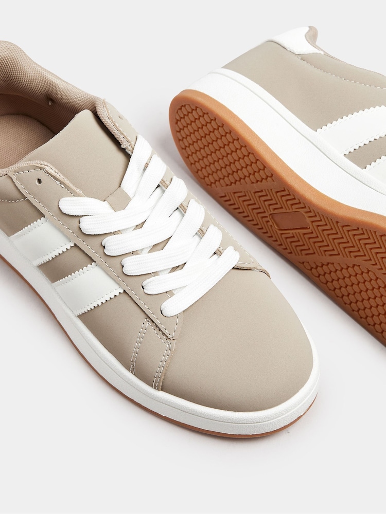 Marrón - Yours Curve Wide Fit Padded Skate Trainers - Imagen 5 de 5