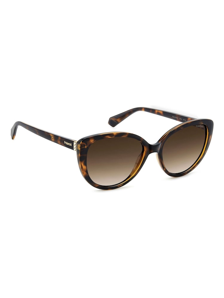 Polaroid Brown Cat Eye Sunglasses - Image 2 of 6 Polaroid Brown Cat Eye Sunglasses - Image 2 of 6