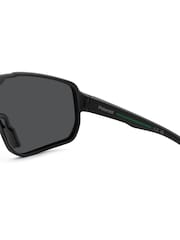 Polaroid Mask Style Black Sunglasses - Image 6 of 7