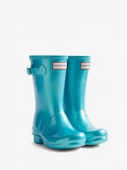 Hunter Blue Big Kids Original Nebula Wellies - Image 2 of 4