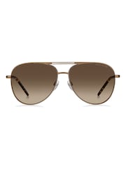 Marc Jacobs Brown Pilot Sunglasses - Image 1 of 4