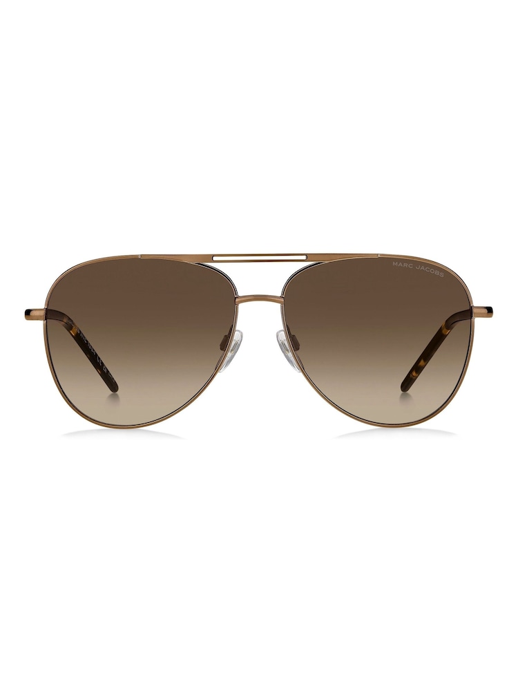 Marc Jacobs Brown Pilot Sunglasses - Image 1 of 4