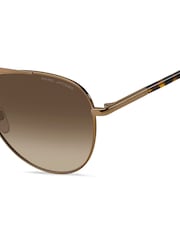 Marc Jacobs Brown Pilot Sunglasses - Image 4 of 4