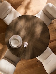 Dark Natural Bexley 4 Seater Dining Table - Image 2 of 8