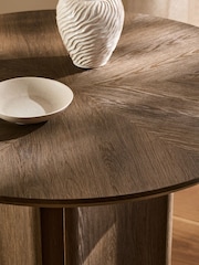 Dark Natural Bexley 4 Seater Dining Table - Image 5 of 8