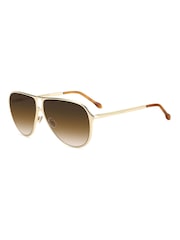 Isabel Marant Gold Pilot Sunglasses - Image 2 of 4