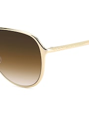 Isabel Marant Gold Pilot Sunglasses - Image 4 of 4