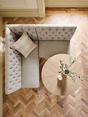 Chunky Weave Mid Natural Wolton Corner Bench and Table Set - Image 2 of 8