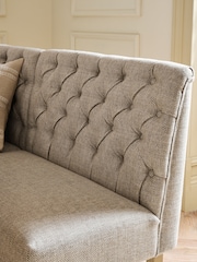 Chunky Weave Mid Natural Wolton Corner Bench and Table Set - Image 4 of 8