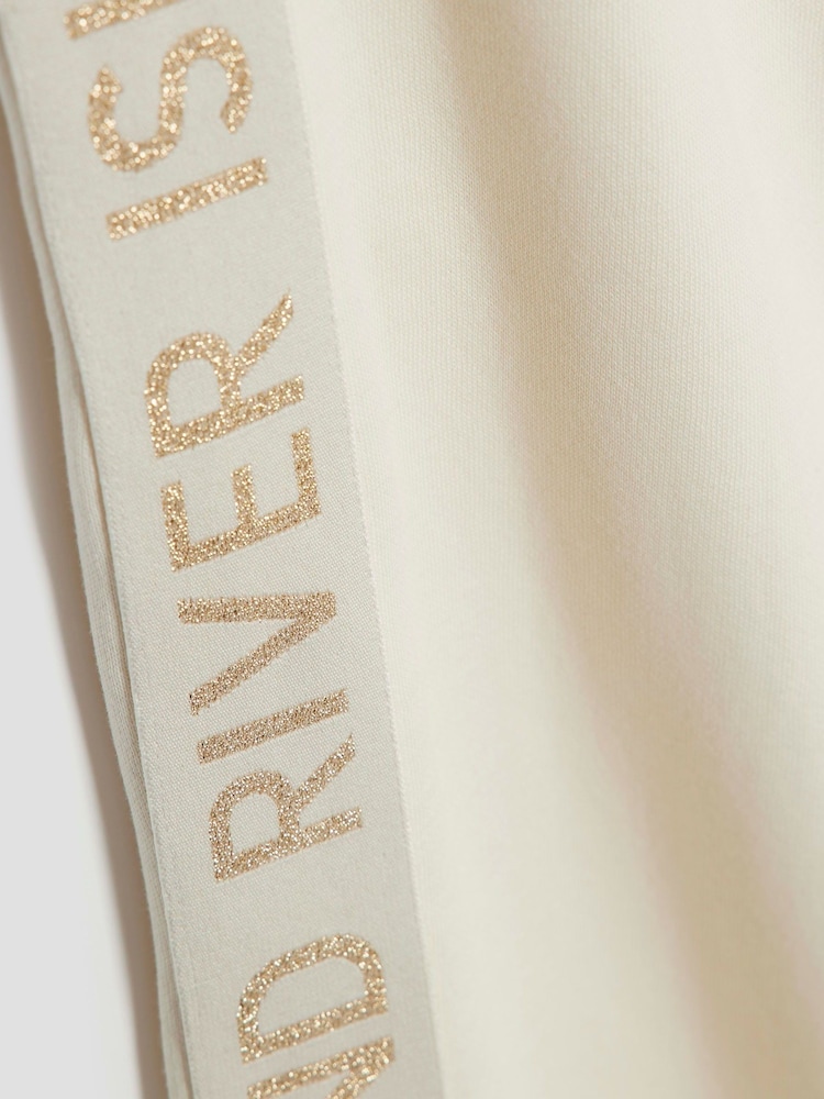 River Island Cream Girls Hooded Sweat Set - Image 5 of 5