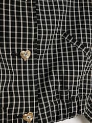 River Island Black Check Bomber Jacket - Image 4 of 4