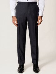 Reiss Sinatra Wool-Blend Jacquard Tuxedo Trousers Tailored-Fit - صورة 5 من 7