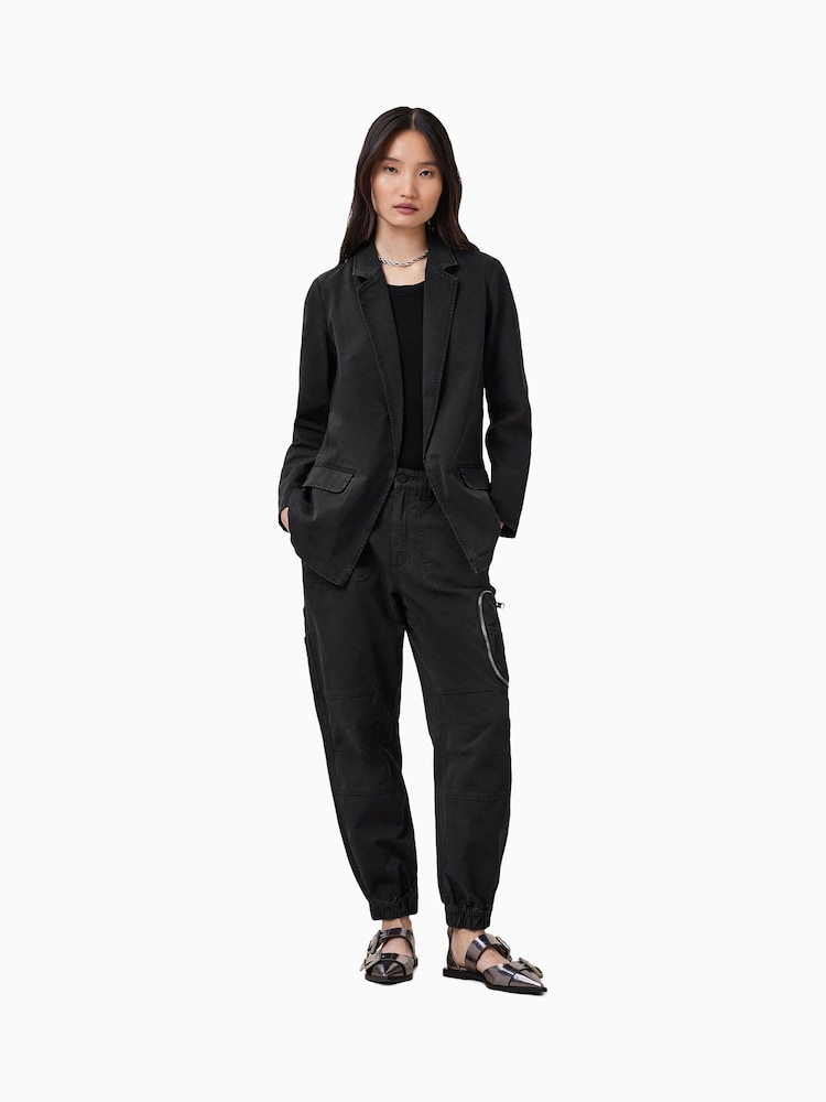 AllSaints Black Florence Joggers - Image 2 of 8