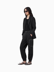 AllSaints Black Florence Joggers - Image 3 of 8