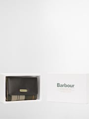 Barbour® Black Tartan Rosa Leather French Purse - Image 2 of 7