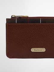 Hellbraun - Barbour® Tartan Alder Leather Card Holder - Bild 4 von 7