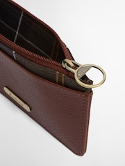 Hellbraun - Barbour® Tartan Alder Leather Card Holder - Bild 6 von 7