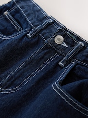 Rinse Boyfriend Wide Leg Mid Rise Turn Up Jeans - Image 6 of 7