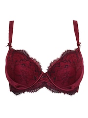 Pour Moi Red Balcony Hollywood Bra - Image 3 of 4