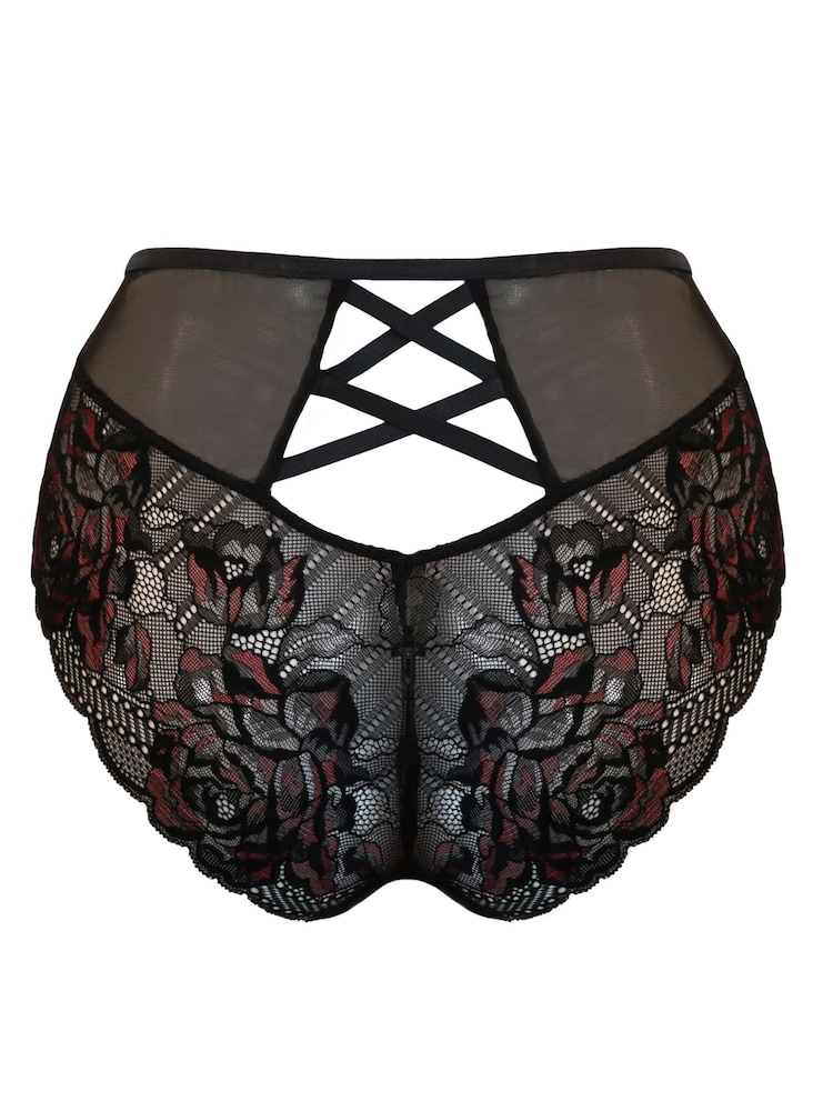 Pour Moi Red After Dark High Waist Knickers - Image 5 of 5 Pour Moi Red After Dark High Waist Knickers - Image 5 of 5