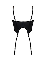 Pour Moi Black Nova Eyelash Lace Cropped Basque - Image 5 of 5