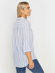 M&Co White 100% Cotton Striped Shirt - Image 3 of 4