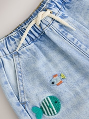 Bleach Denim Boat Wide Fit Barrel Jeans (3mths-7yrs) - Image 9 of 11