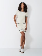 Crew Clothing White Adrianna Knitted Shift Dress - Image 1 of 5