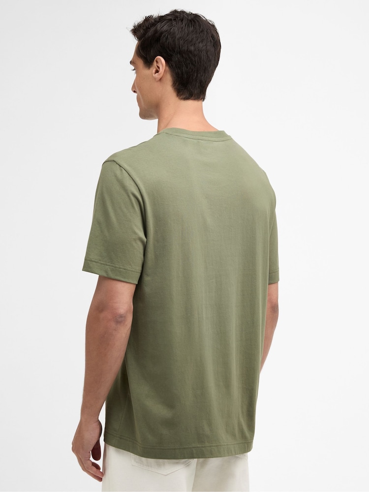 Barbour International Olive Green Piston Graphic T-Shirt - Image 2 of 6