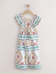 Multi Border Ruffle Blouse and Trousers Set (3-16yrs) - Image 4 of 8